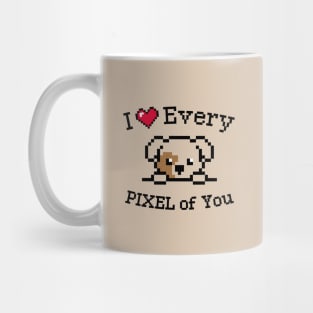 I love every Pixel of You / Inspirational quote / Golden labrador puppy Mug